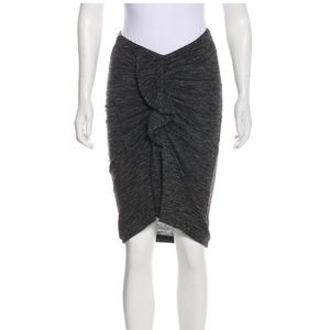 Isabel Marant Etoile Stretch Draped Ruffle Skirt